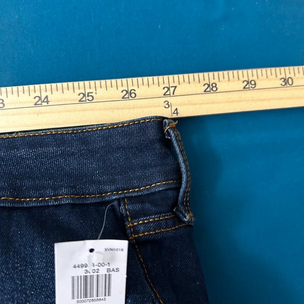 Old Navy Plus Size Mid Rise Power Slim Straight Jeans - Picture 11 of 13